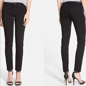 AG The Stilt-Cigarette Leg Black Jeans